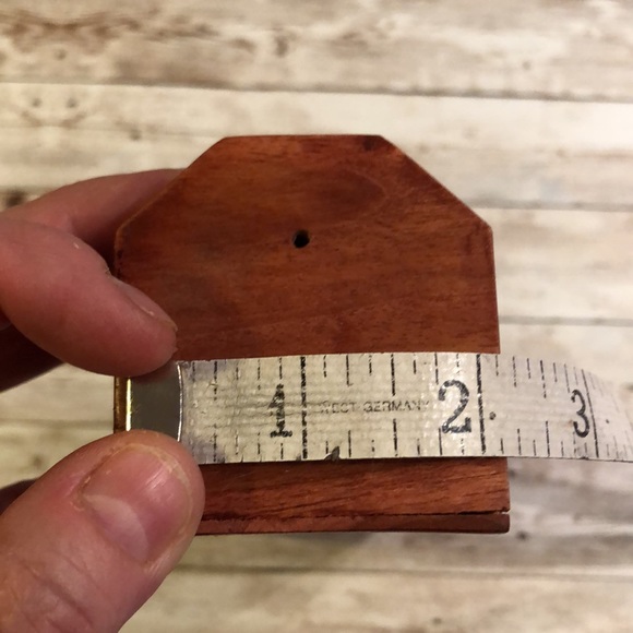 Hand carved wooden incense box, 2 cone/2 stick holder & box of 8 sticks -NWOT - Picture 15 of 16